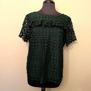 Talbots RSVP Embroidered Eyelet Top